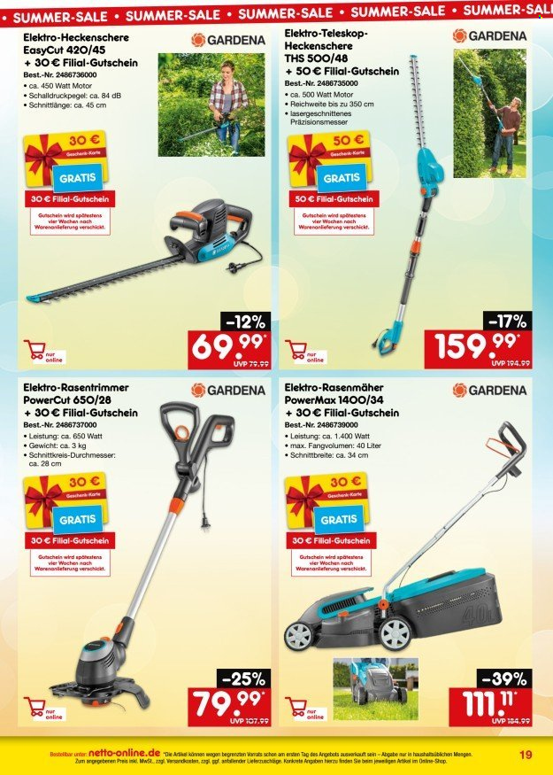 Netto Marken-Discount Prospekte  - 27.06.2024 - 31.07.2024. Seite 19