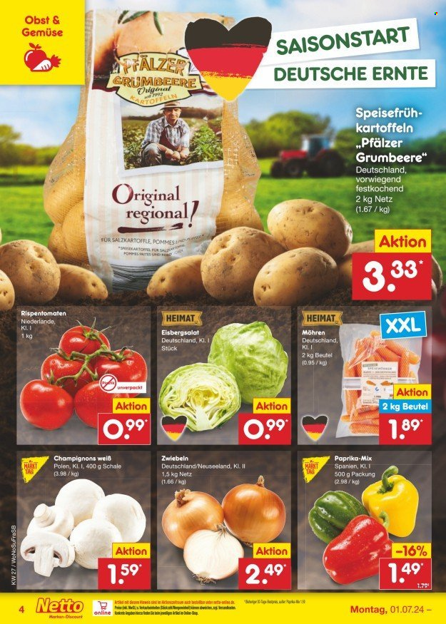 Netto Marken-Discount Prospekte  - 1.07.2024 - 6.07.2024. Seite 4