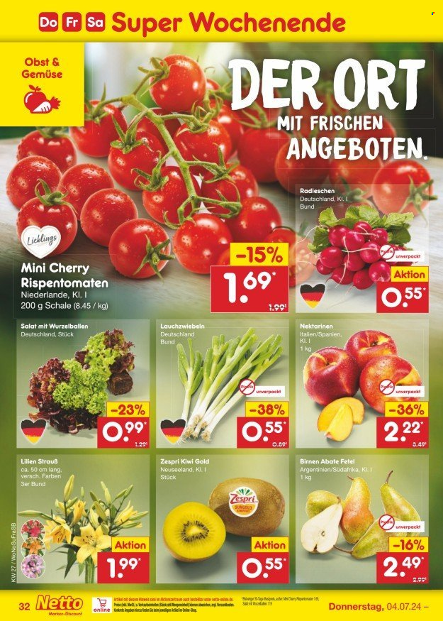 Netto Marken-Discount Prospekte  - 1.07.2024 - 6.07.2024. Seite 38