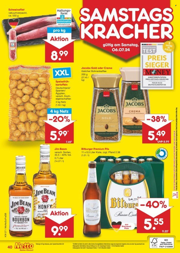 Netto Marken-Discount Prospekte  - 1.07.2024 - 6.07.2024. Seite 46
