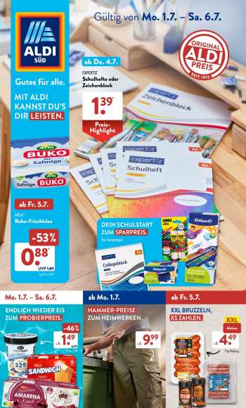 Prospekte ALDI SÜD - 1.07.2024 - 6.07.2024.