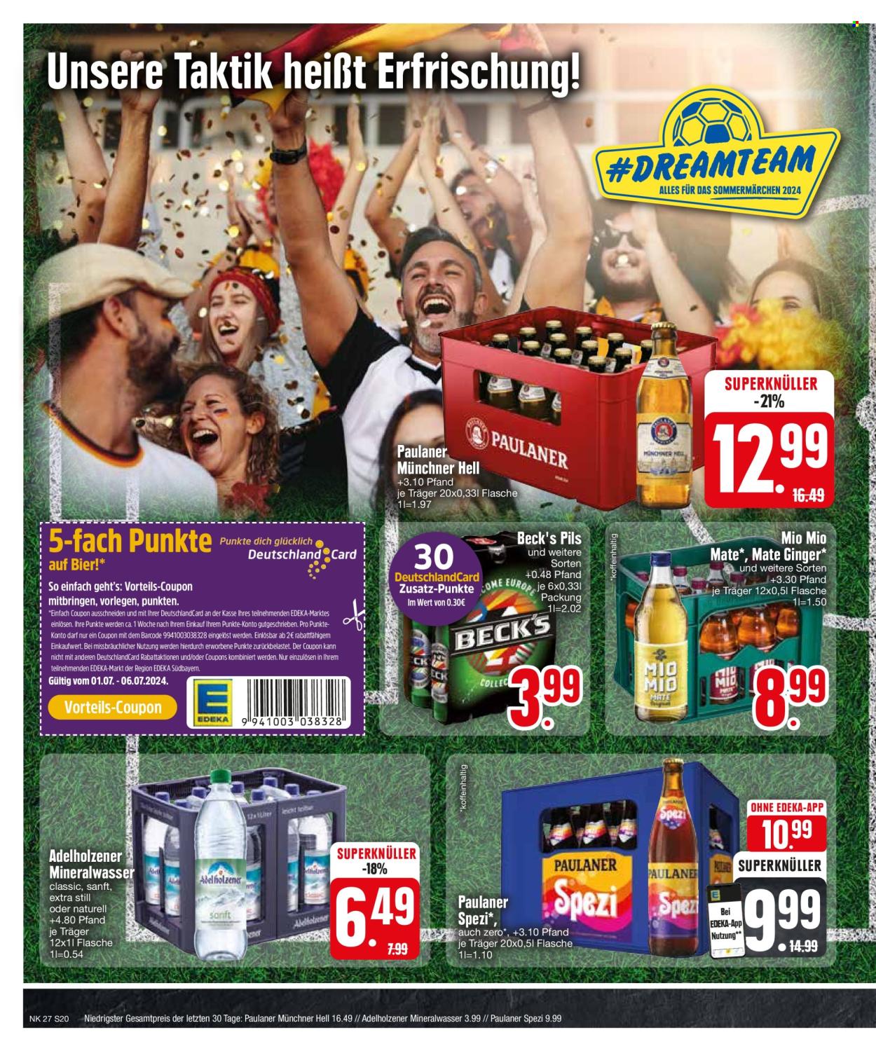 Edeka Prospekte  - 1.07.2024 - 6.07.2024. Seite 20