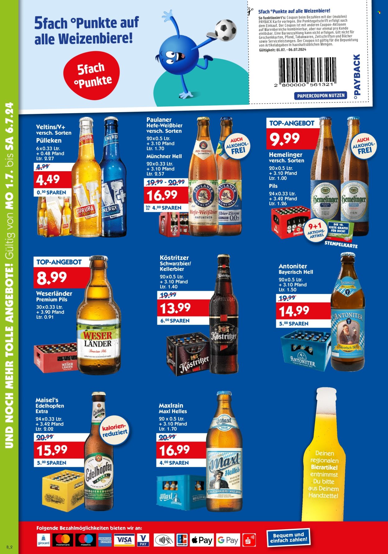 Hol'ab! Getränkemarkt Prospekte  - 1.07.2024 - 6.07.2024. Seite 2