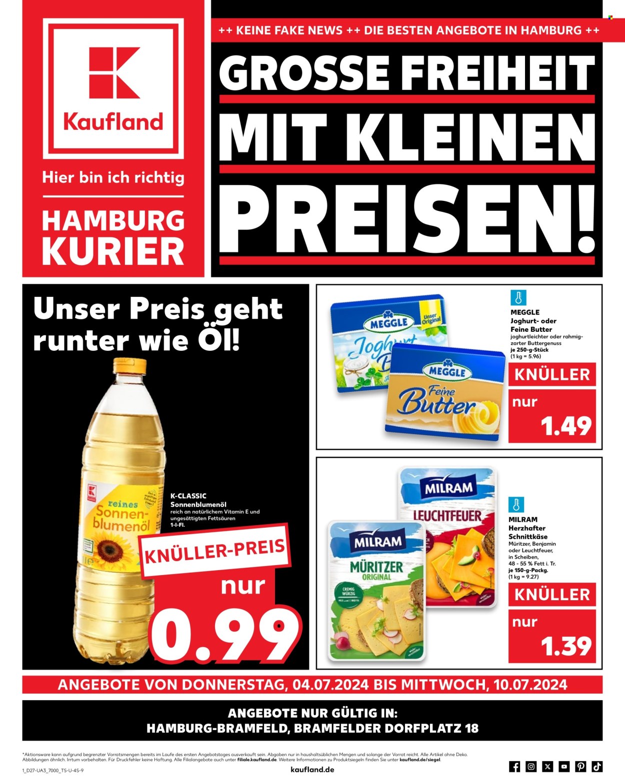 Kaufland Prospekte  - 4.07.2024 - 10.07.2024. Seite 1