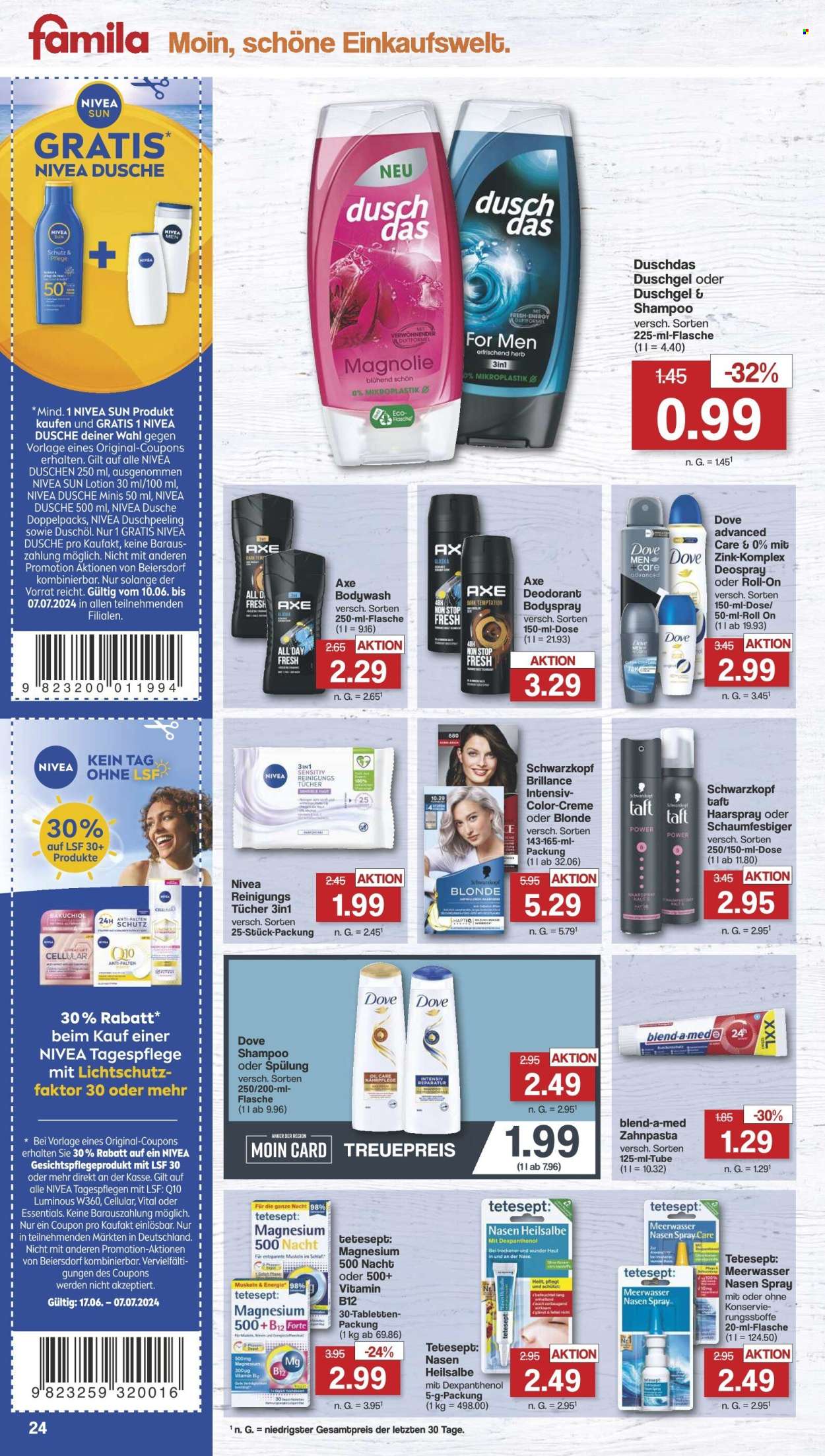 famila Prospekte  - 1.07.2024 - 6.07.2024. Seite 24