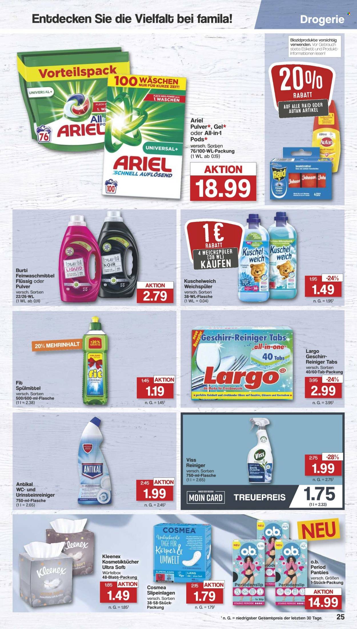 famila Prospekte  - 1.07.2024 - 6.07.2024. Seite 25