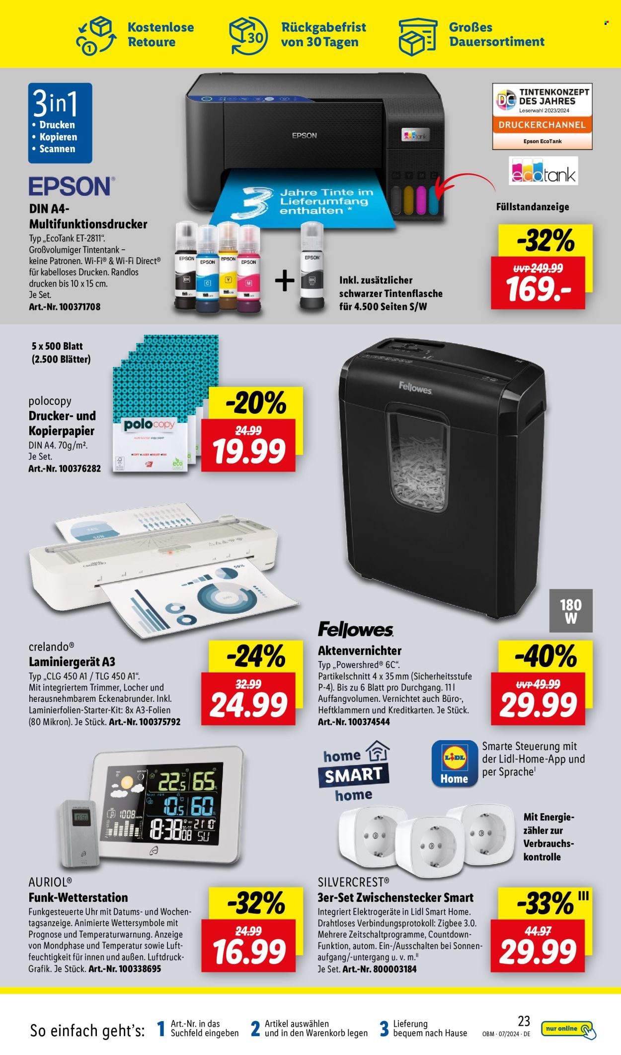 Lidl Prospekte  - 1.07.2024 - 31.07.2024. Seite 23