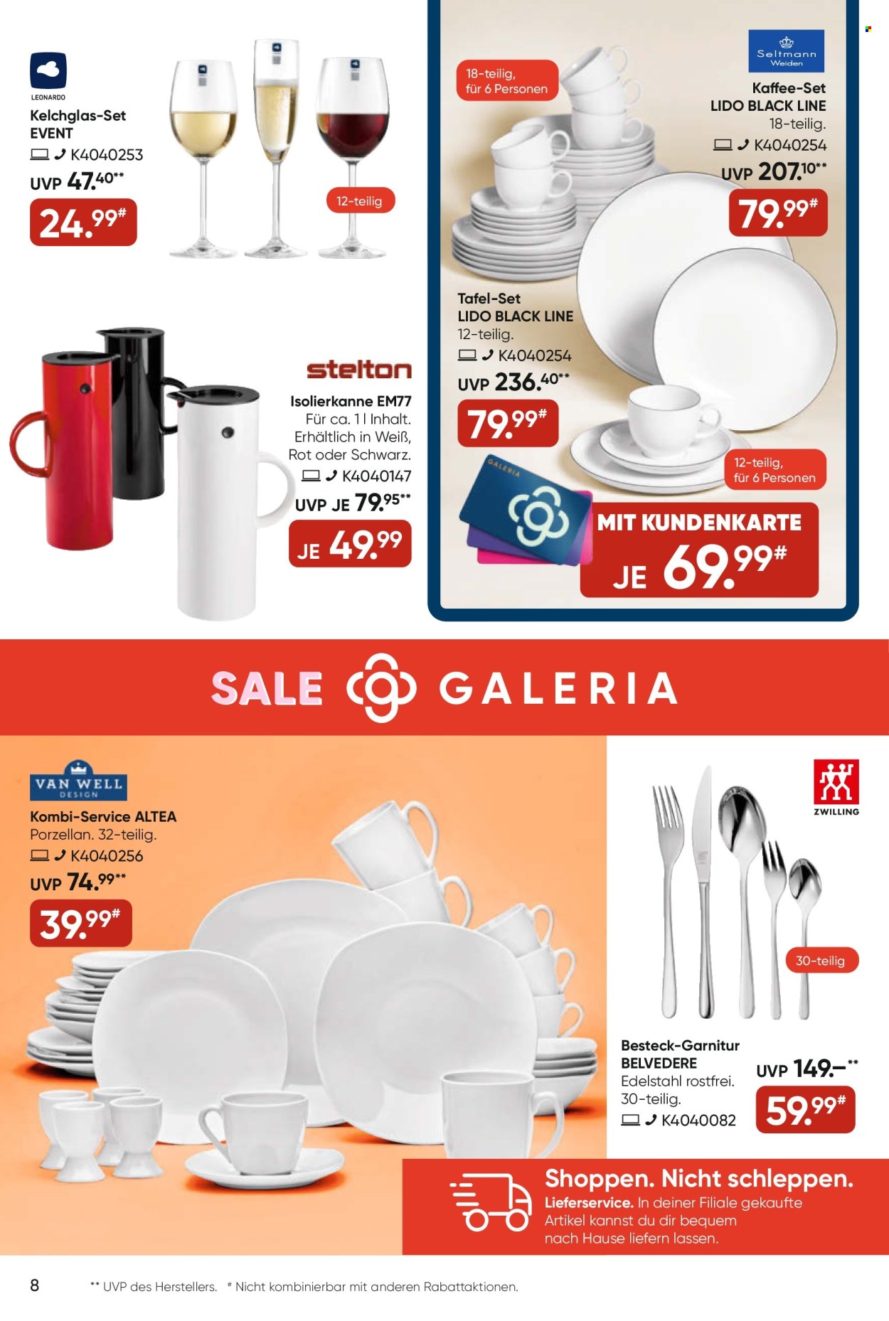 GALERIA Karstadt Kaufhof Prospekte  - 3.07.2024 - 9.07.2024. Seite 8