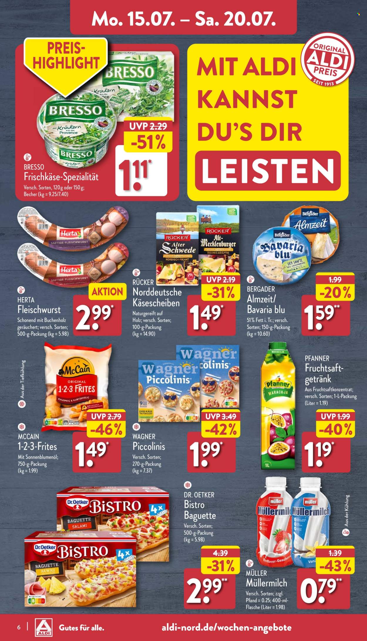 ALDI Nord Prospekte  - 15.07.2024 - 20.07.2024. Seite 6