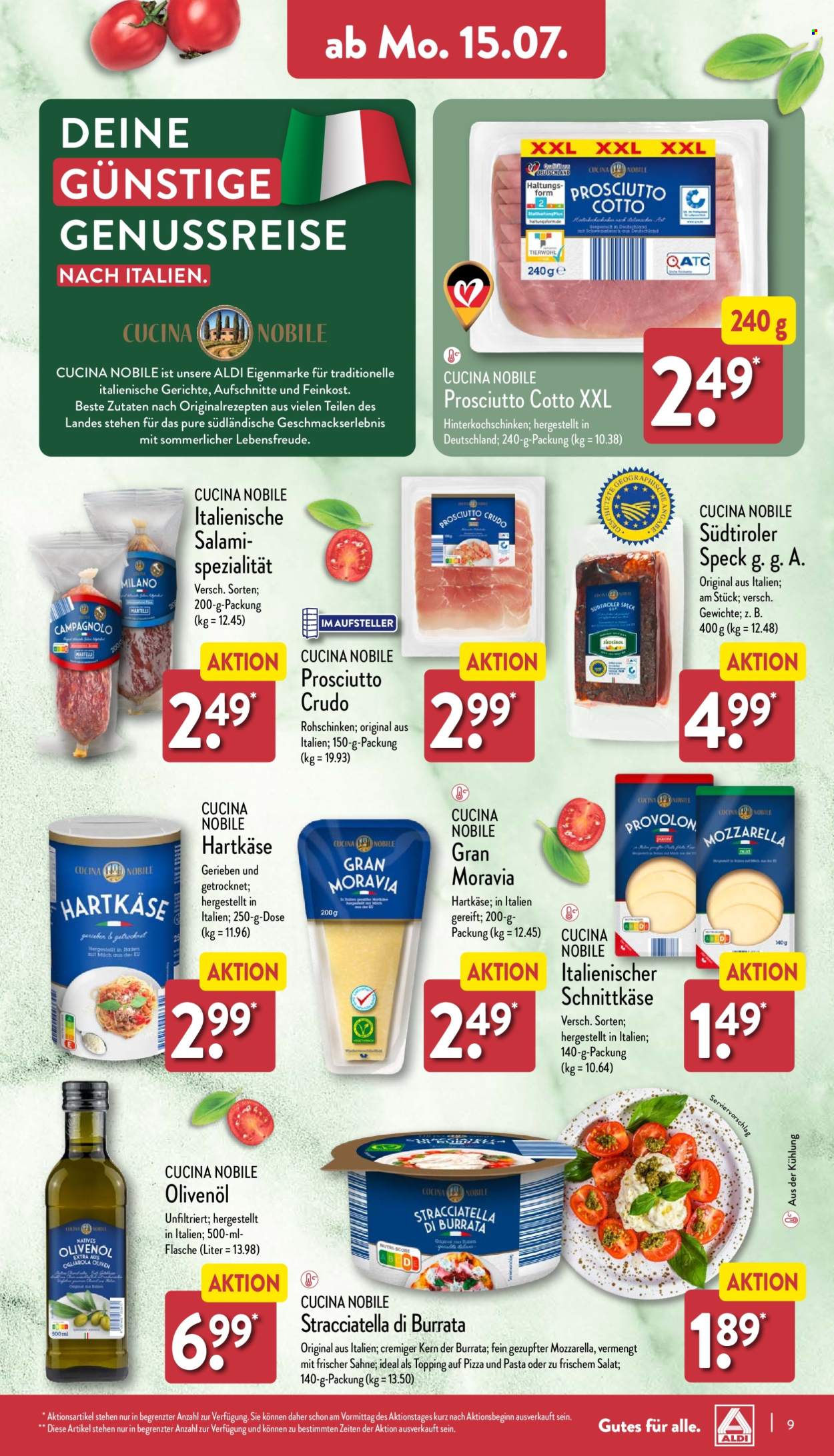 ALDI Nord Prospekte  - 15.07.2024 - 20.07.2024. Seite 9
