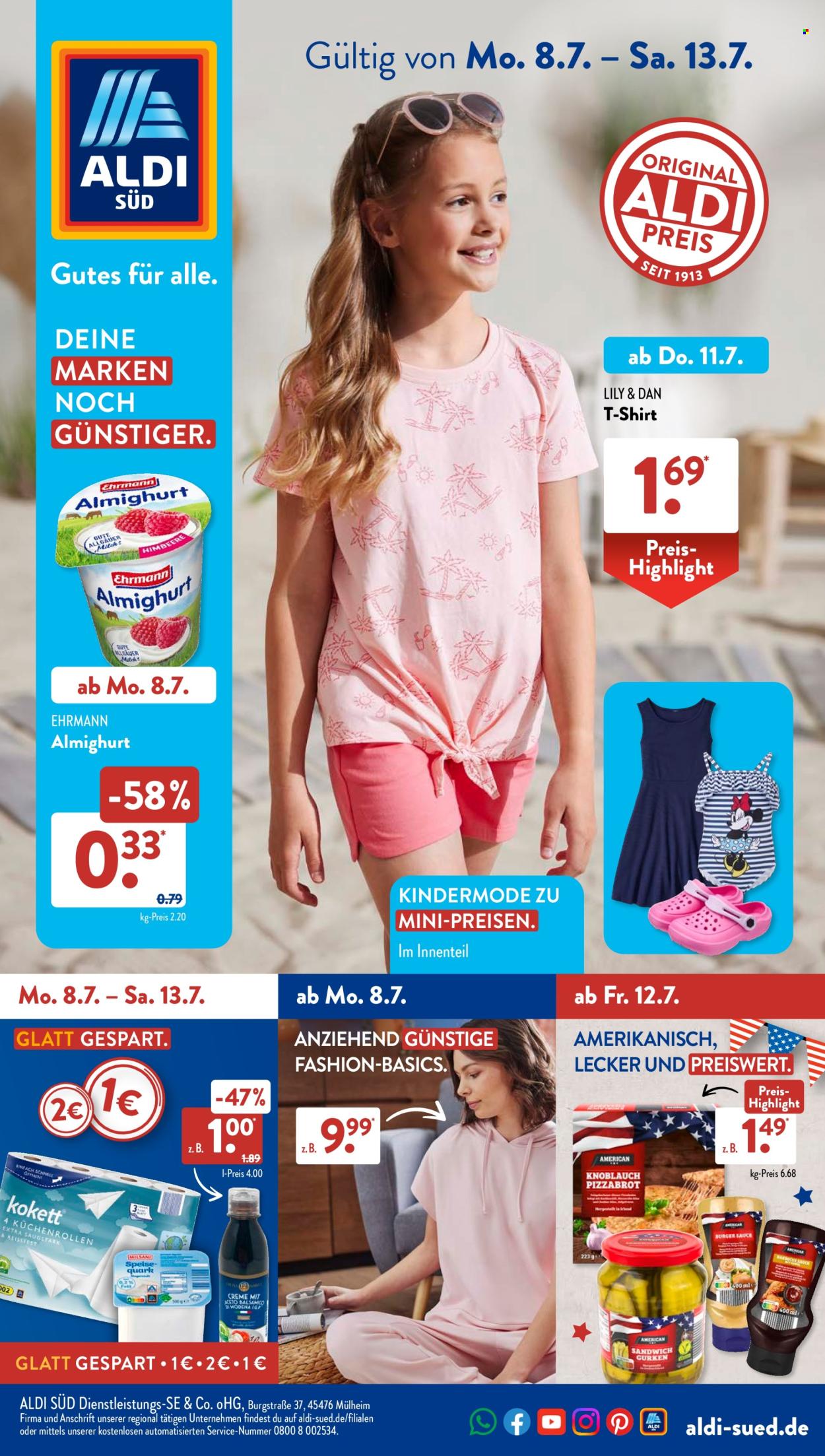 ALDI SÜD Prospekte  - 8.07.2024 - 13.07.2024. Seite 1