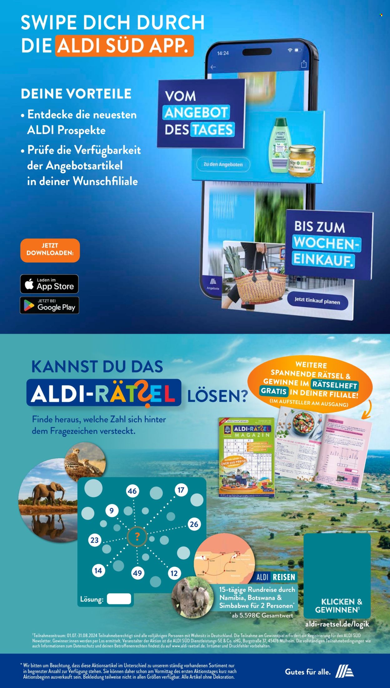 ALDI SÜD Prospekte  - 8.07.2024 - 13.07.2024. Seite 15
