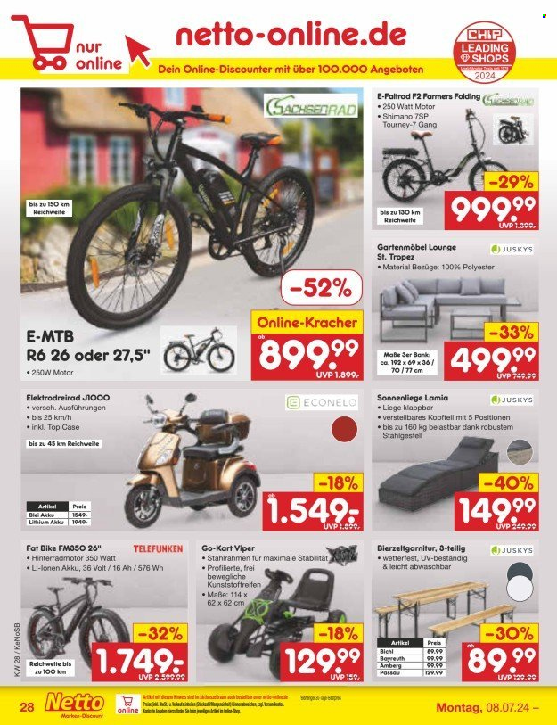 Netto Marken-Discount Prospekte  - 8.07.2024 - 13.07.2024. Seite 34