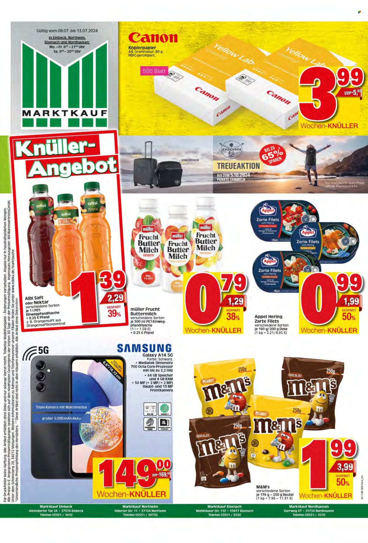 Marktkauf Prospekte  - 8.07.2024 - 13.07.2024. Seite 1