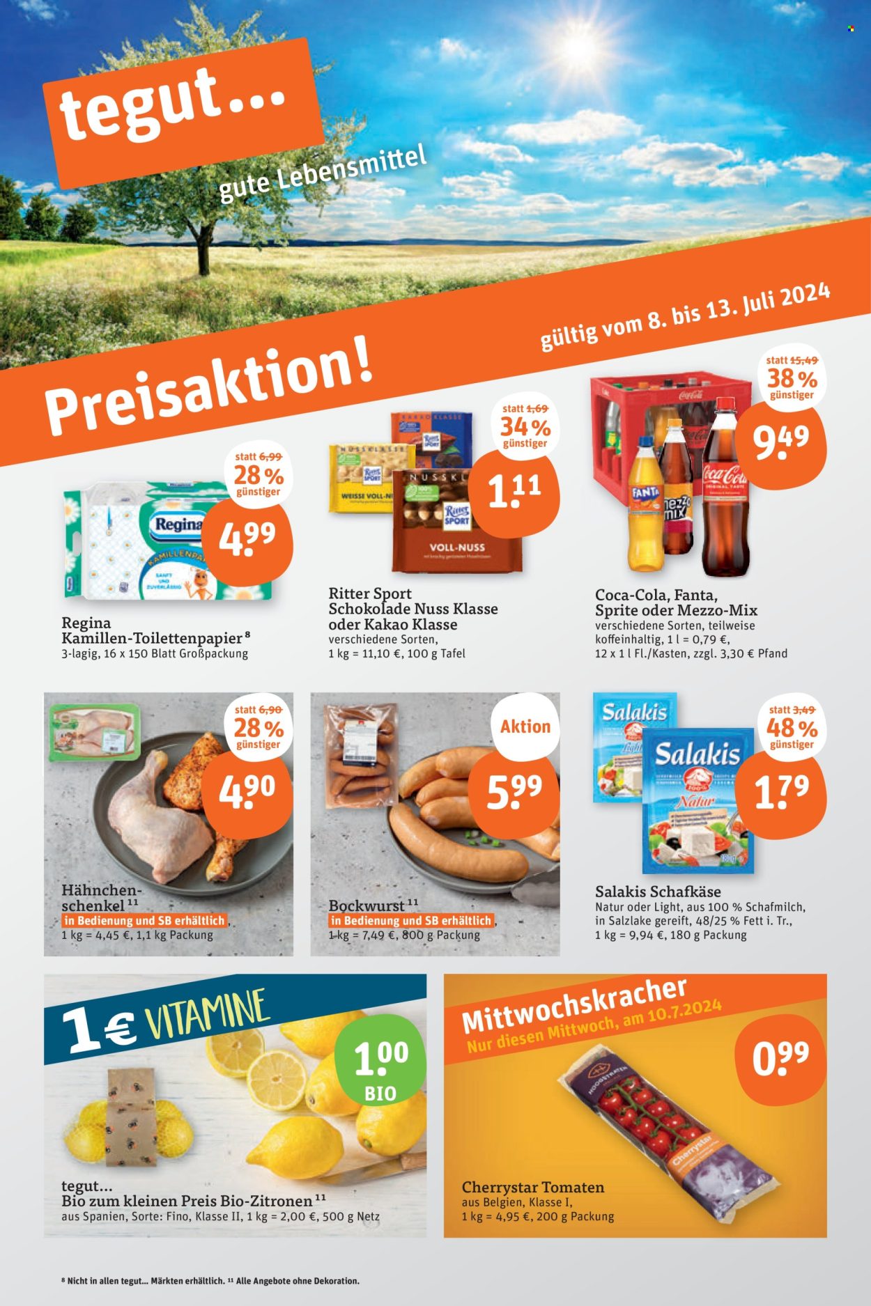 tegut... Prospekte  - 8.07.2024 - 13.07.2024. Seite 1