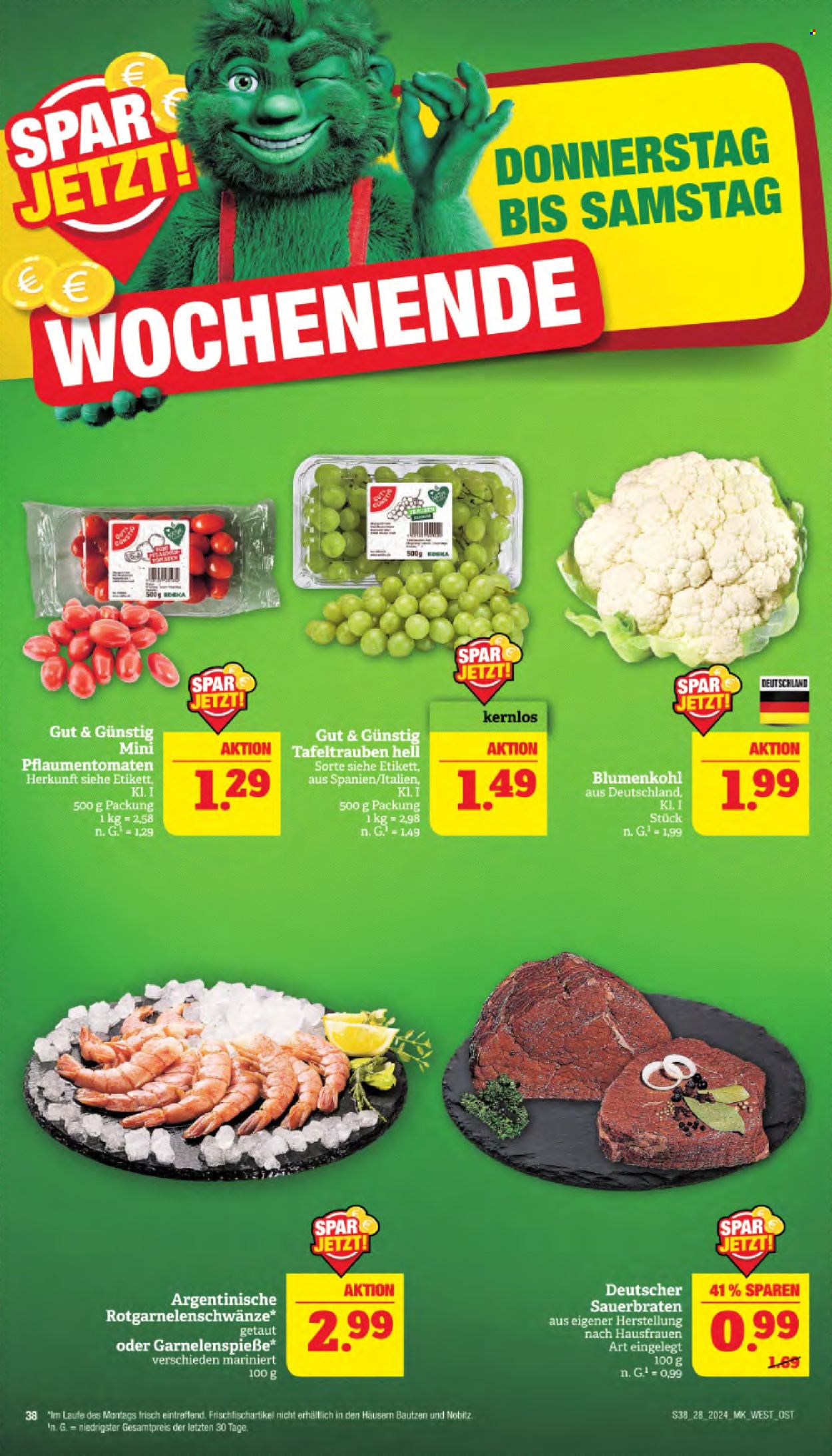 Marktkauf Prospekte  - 8.07.2024 - 13.07.2024. Seite 38