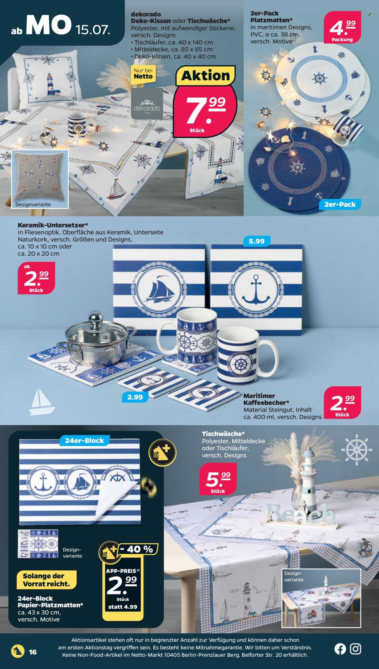 Netto Prospekte  - 15.07.2024 - 20.07.2024. Seite 16