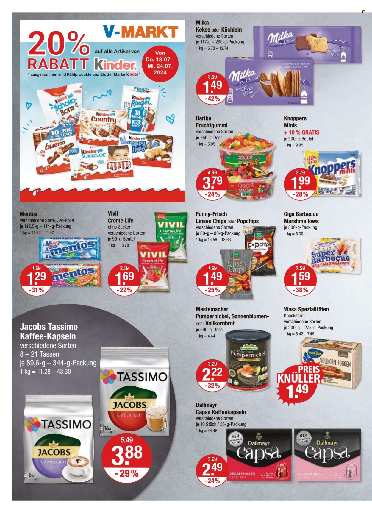 V-Markt Prospekte  - 18.07.2024 - 24.07.2024. Seite 8