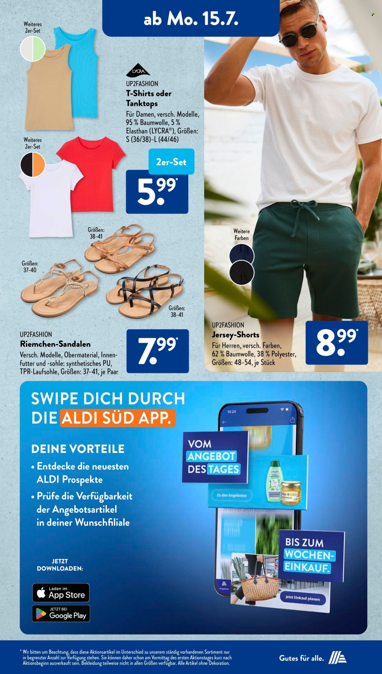 ALDI SÜD Prospekte  - 15.07.2024 - 20.07.2024. Seite 15