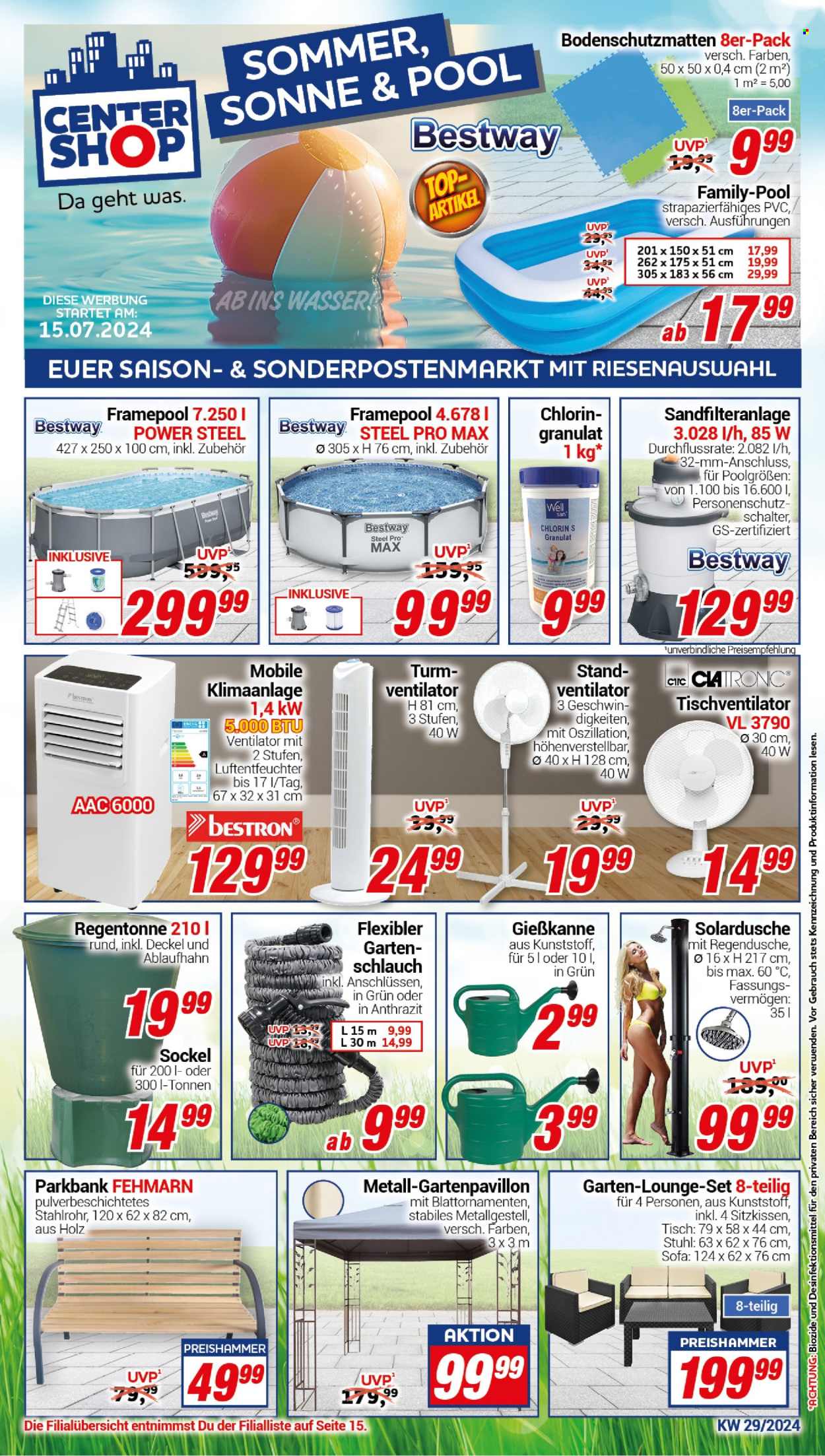 CENTERSHOP Prospekte  - 15.07.2024 - 20.07.2024. Seite 1