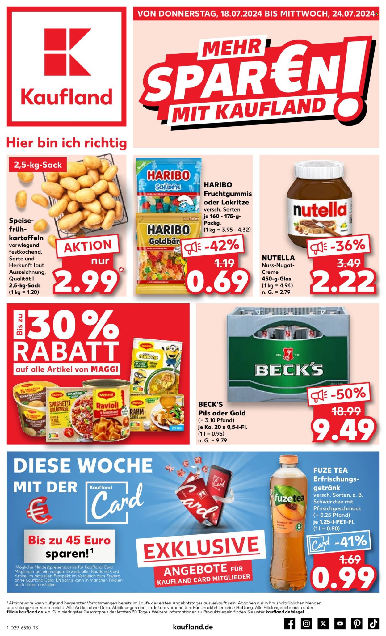 Kaufland Prospekte  - 18.07.2024 - 24.07.2024. Seite 1