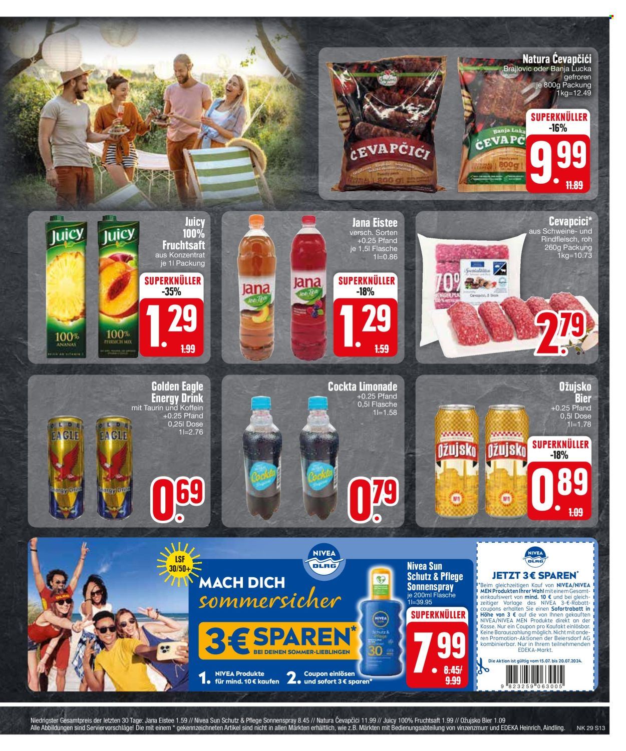 Edeka Prospekte  - 15.07.2024 - 20.07.2024. Seite 13