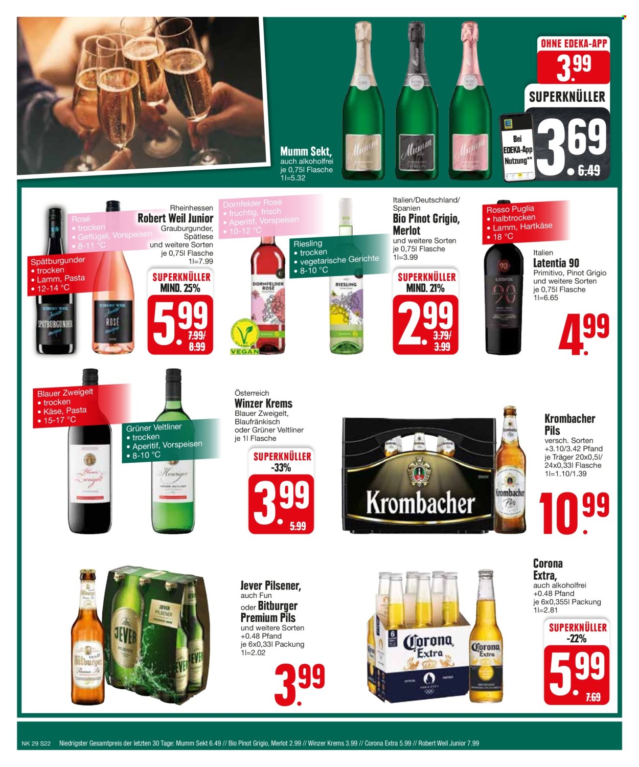 Edeka Prospekte  - 15.07.2024 - 20.07.2024. Seite 22