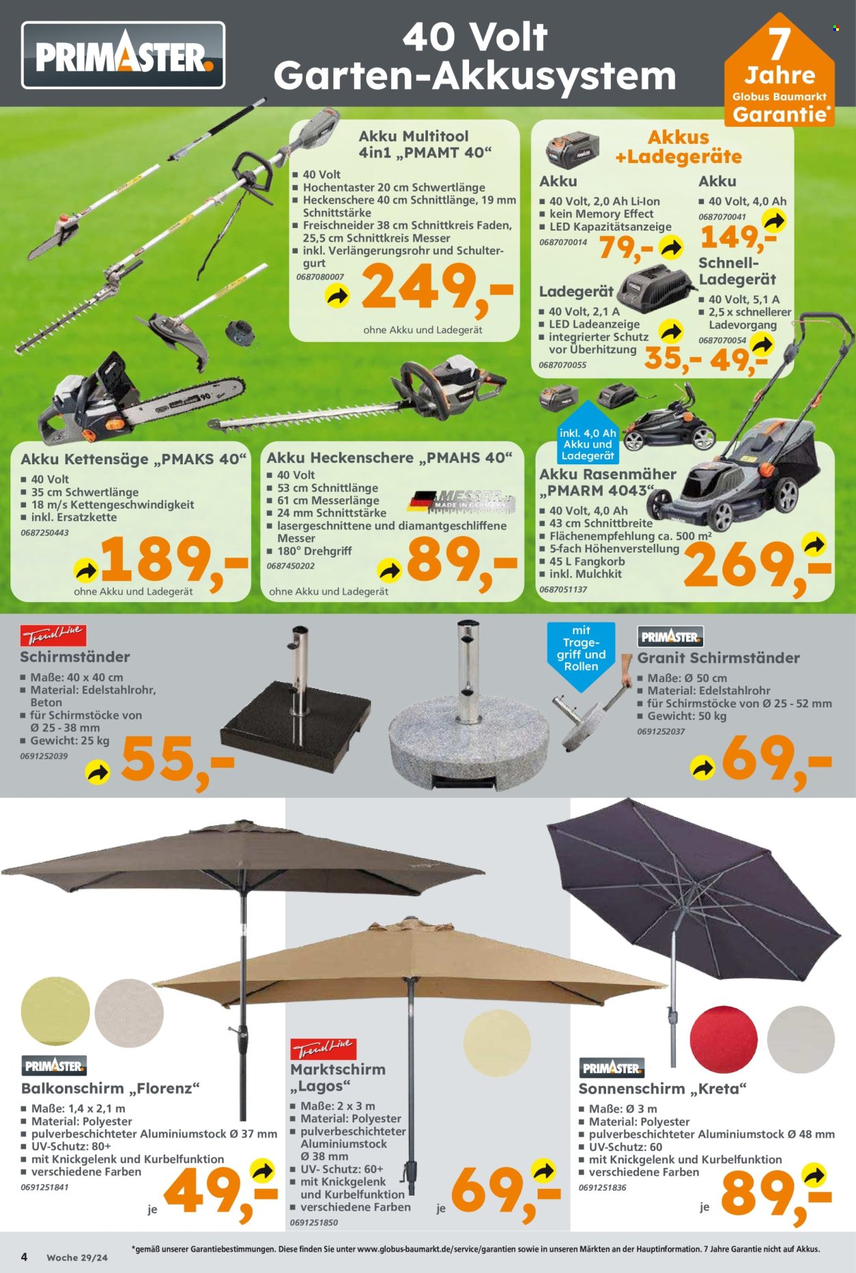 Globus Baumarkt Prospekte  - 15.07.2024 - 20.07.2024. Seite 4