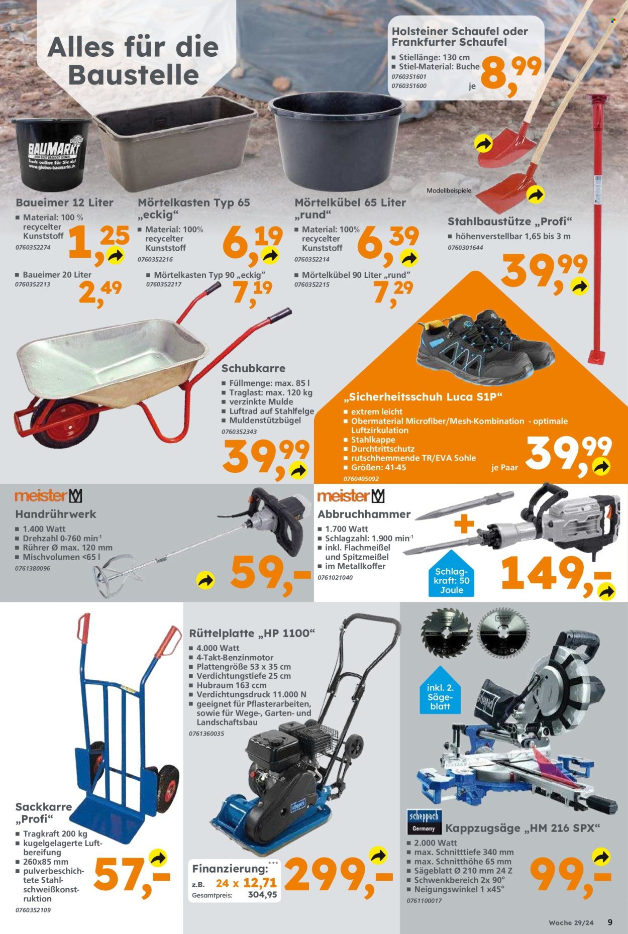 Globus Baumarkt Prospekte  - 15.07.2024 - 20.07.2024. Seite 9