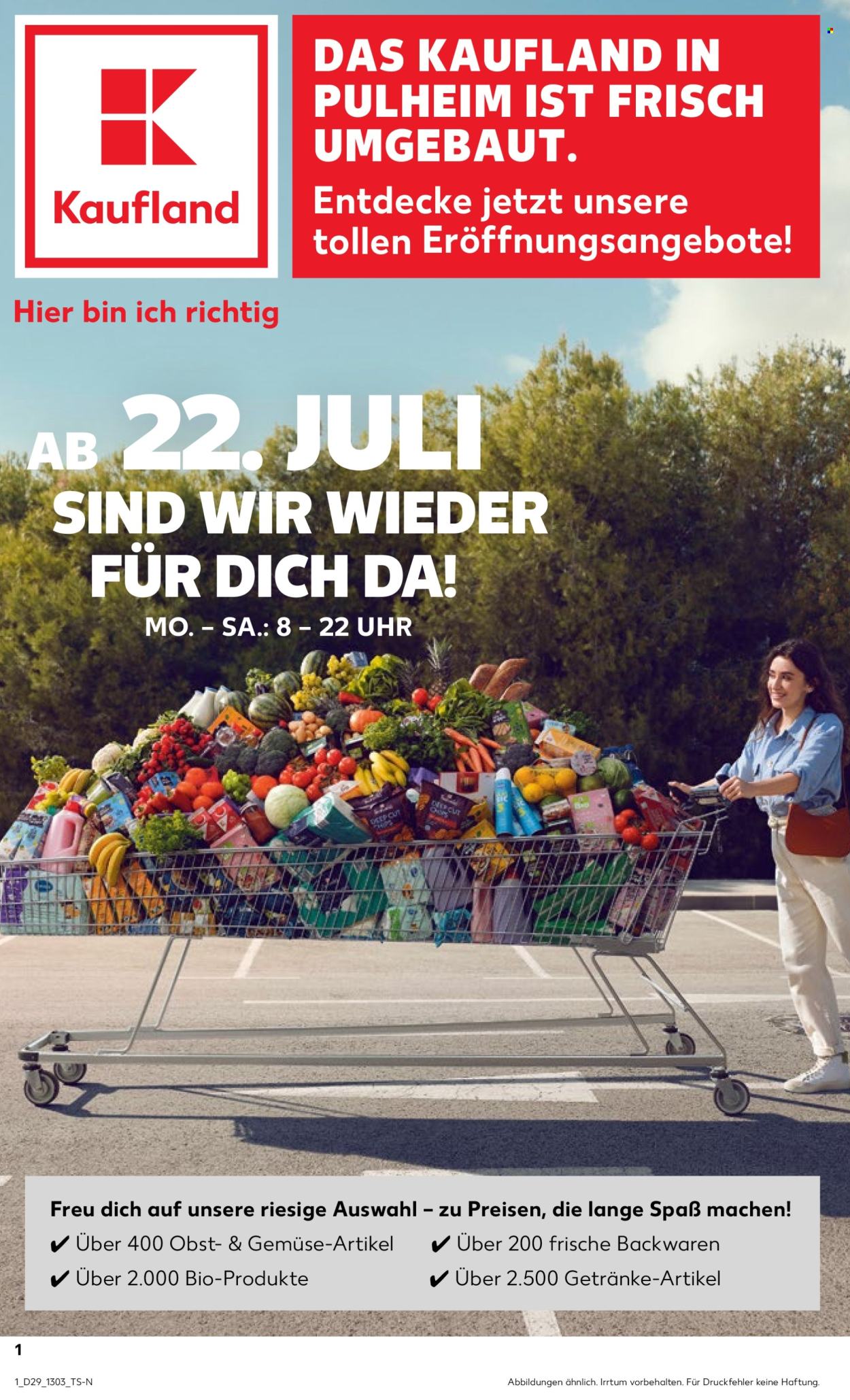 Kaufland Prospekte  - 18.07.2024 - 24.07.2024. Seite 1