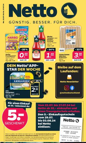 Prospekte Netto - 22.07.2024 - 27.07.2024.