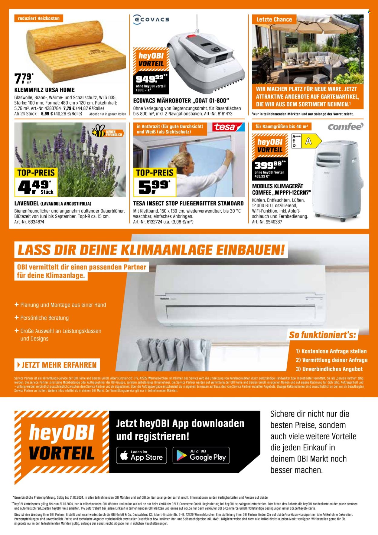 OBI Prospekte  - 16.07.2024 - 31.07.2024. Seite 18