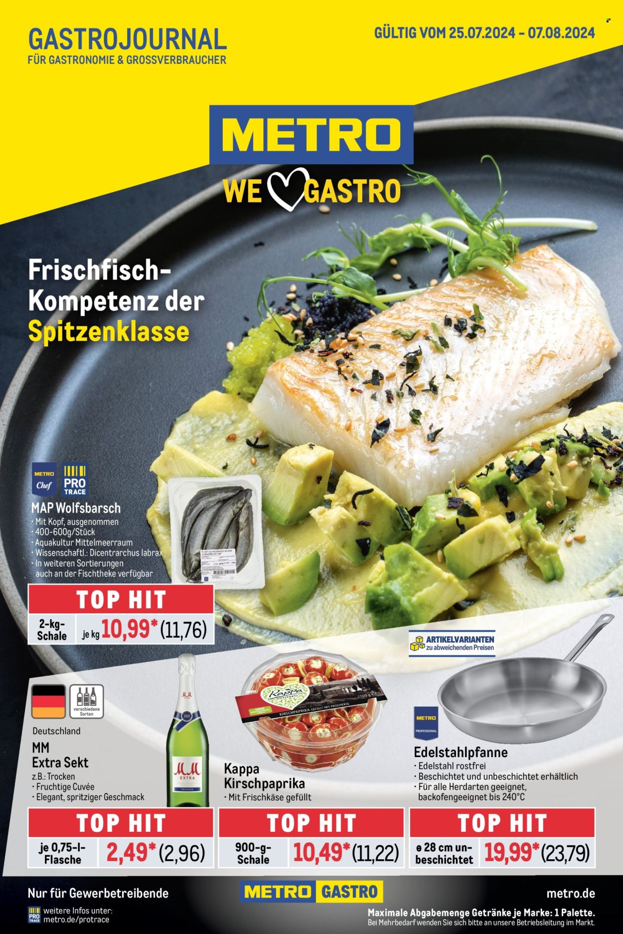 Metro Prospekte  - 25.07.2024 - 7.08.2024. Seite 1