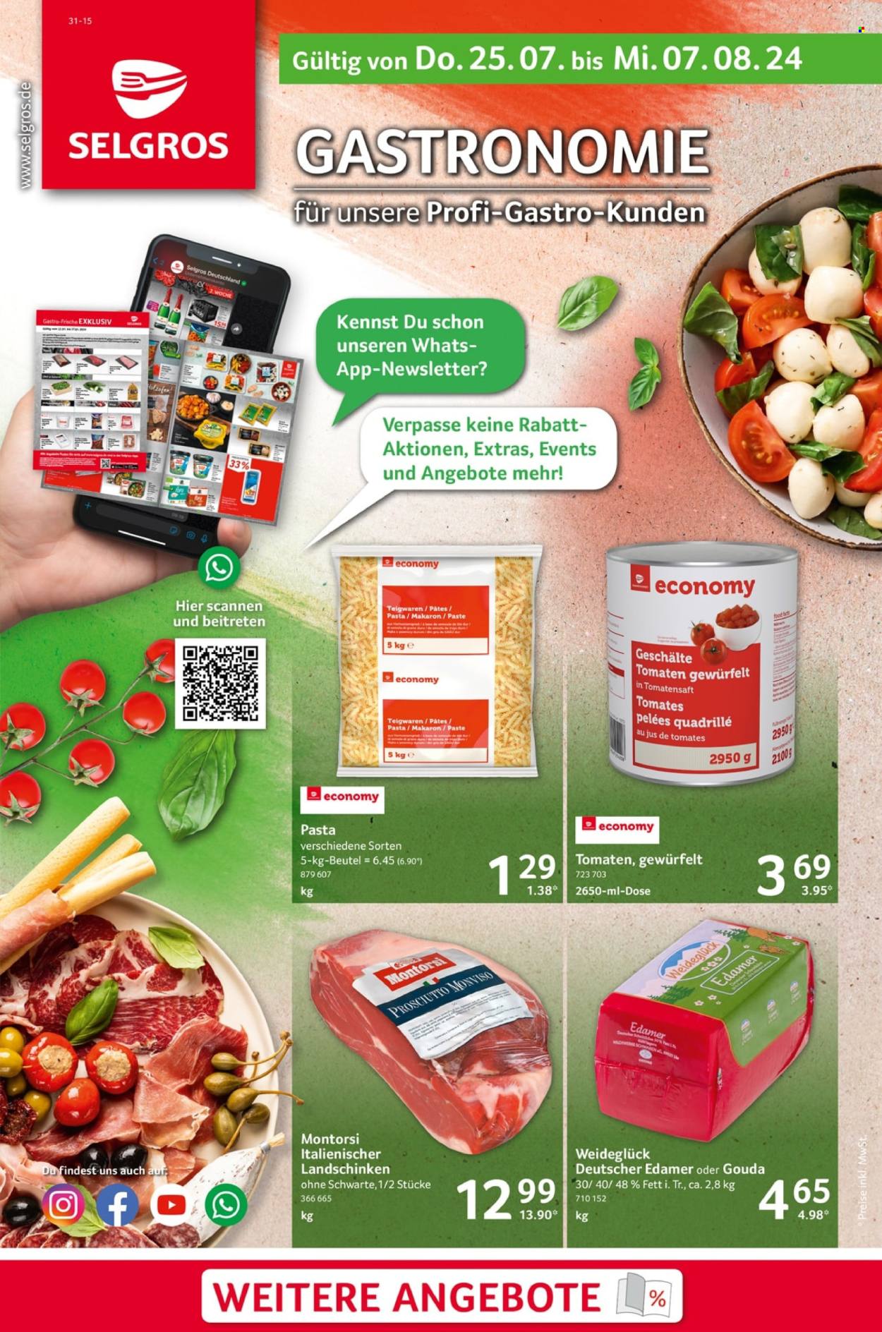 Selgros Prospekte  - 25.07.2024 - 7.08.2024. Seite 1