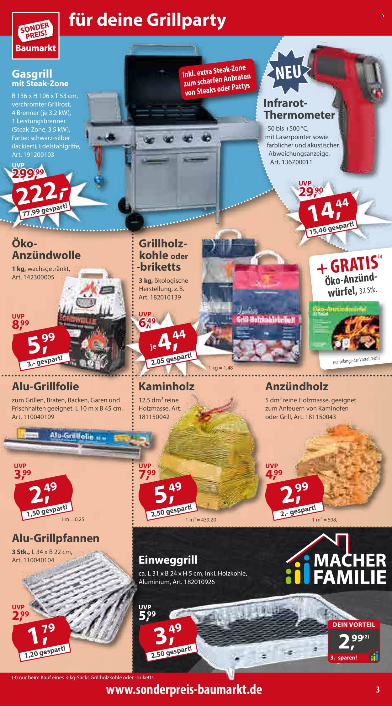 Sonderpreis-Baumarkt Prospekte  - 27.07.2024 - 2.08.2024. Seite 3