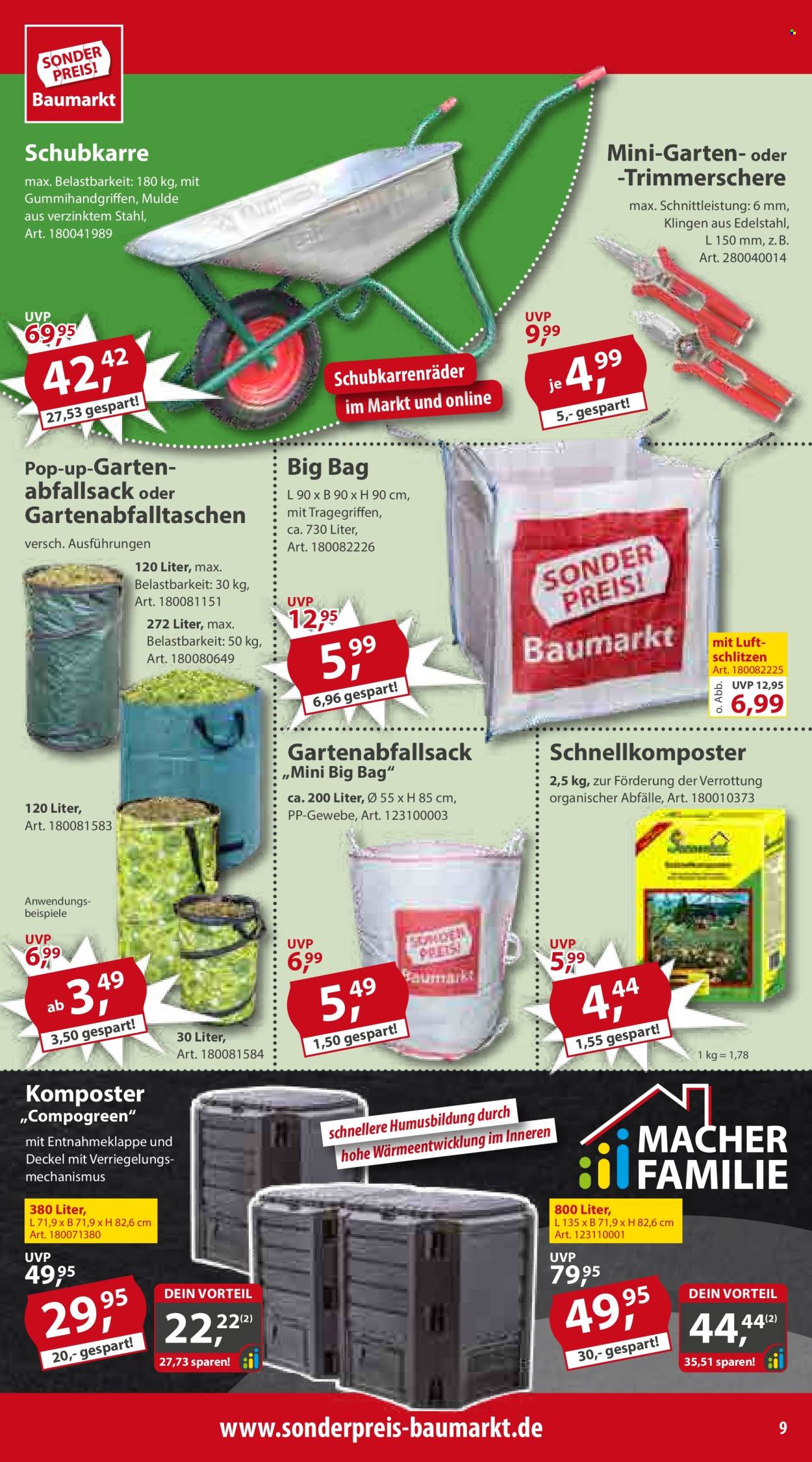 Sonderpreis-Baumarkt Prospekte  - 27.07.2024 - 2.08.2024. Seite 9