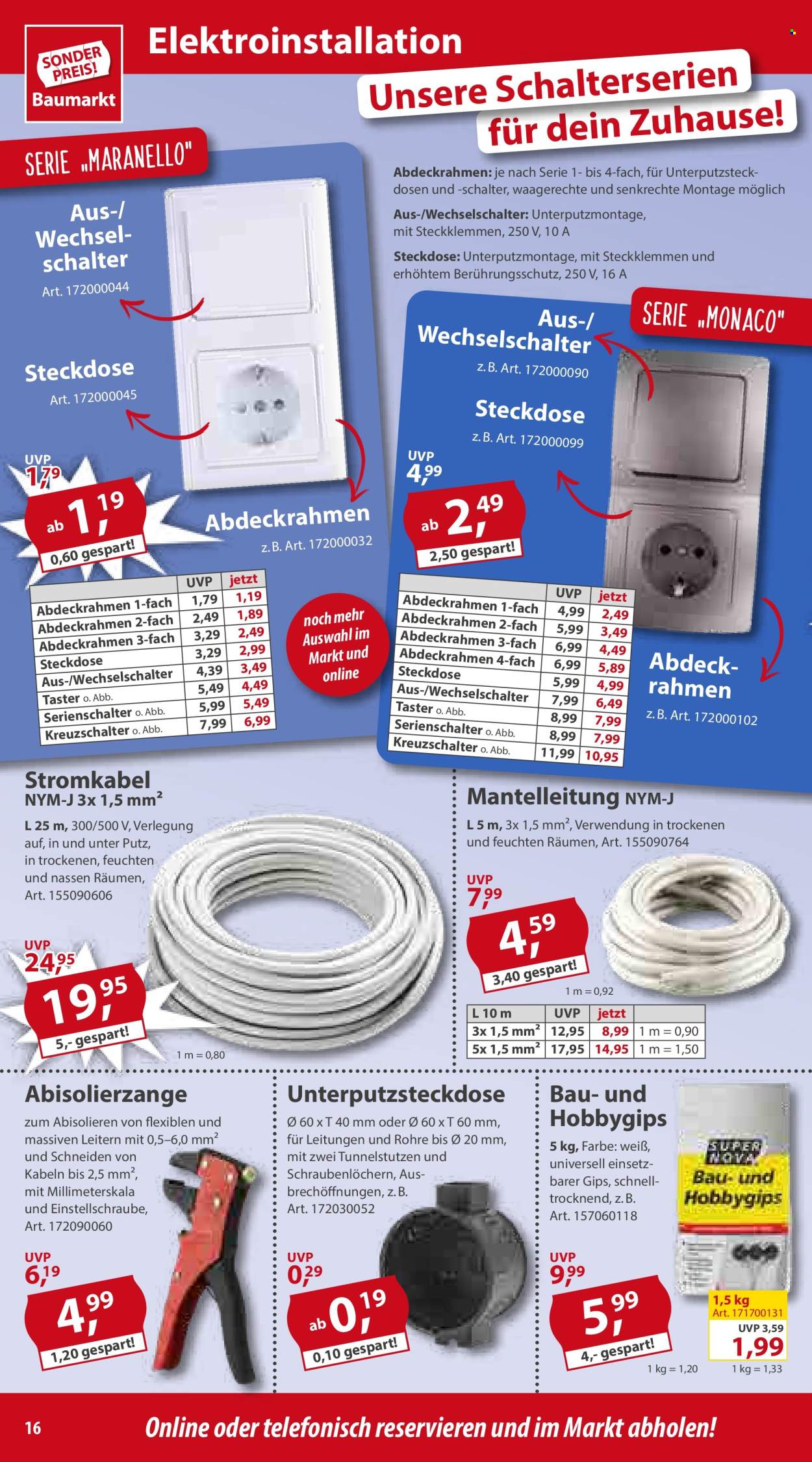 Sonderpreis-Baumarkt Prospekte  - 27.07.2024 - 2.08.2024. Seite 16