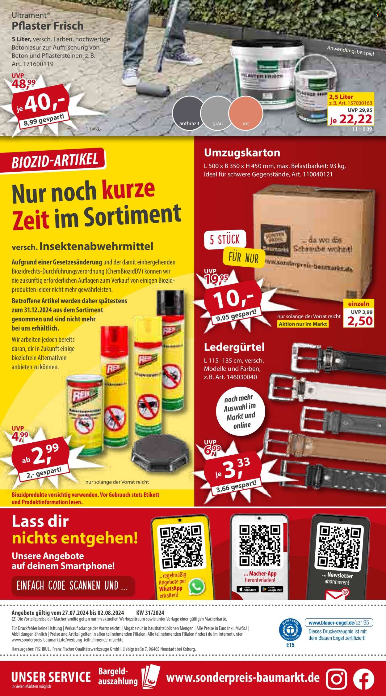 Sonderpreis-Baumarkt Prospekte  - 27.07.2024 - 2.08.2024. Seite 20