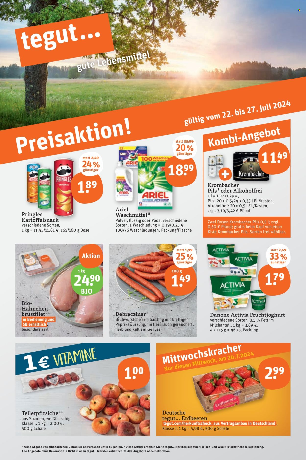 tegut... Prospekte  - 22.07.2024 - 27.07.2024. Seite 1