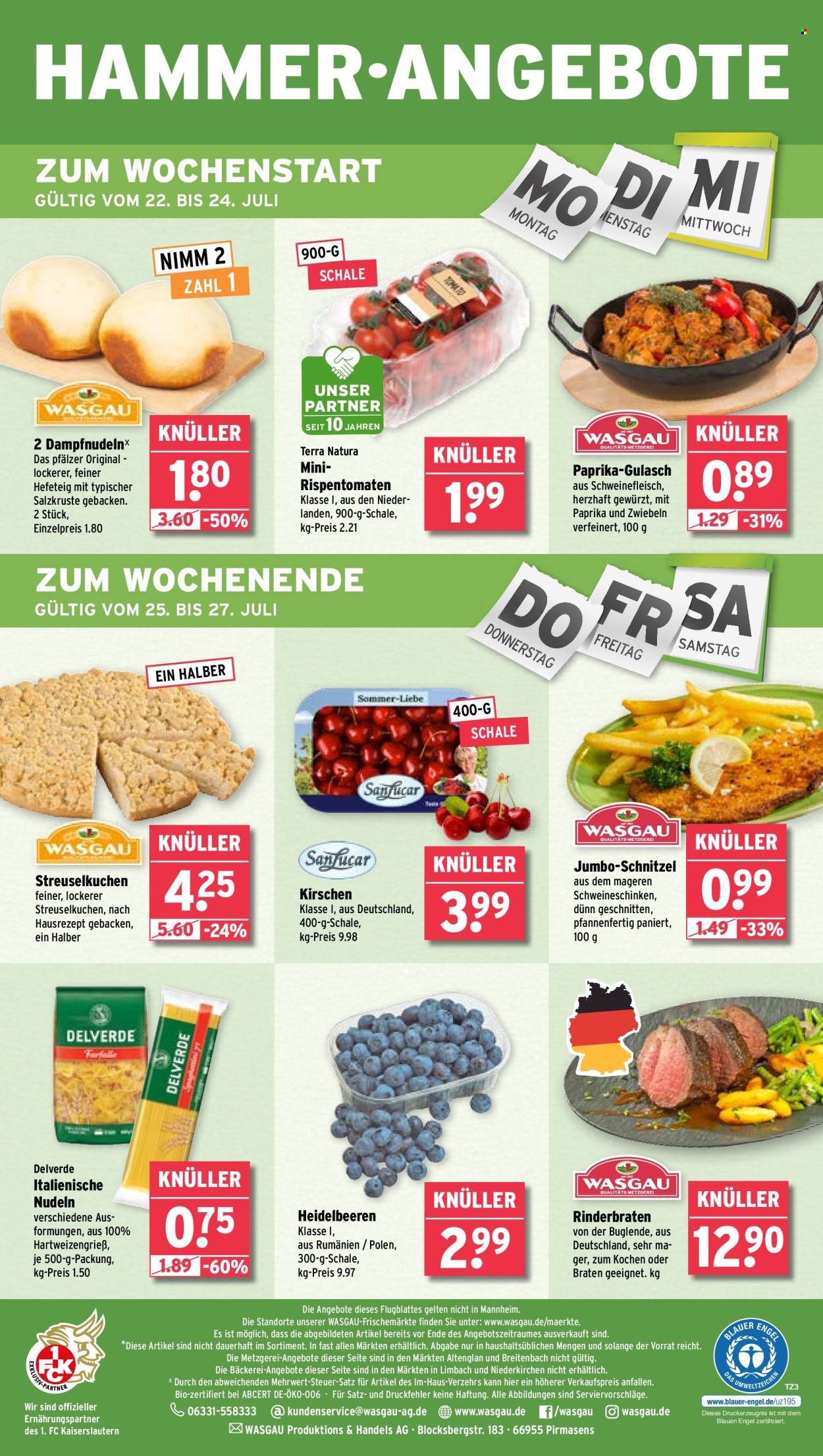 Wasgau Prospekte  - 22.07.2024 - 27.07.2024. Seite 24