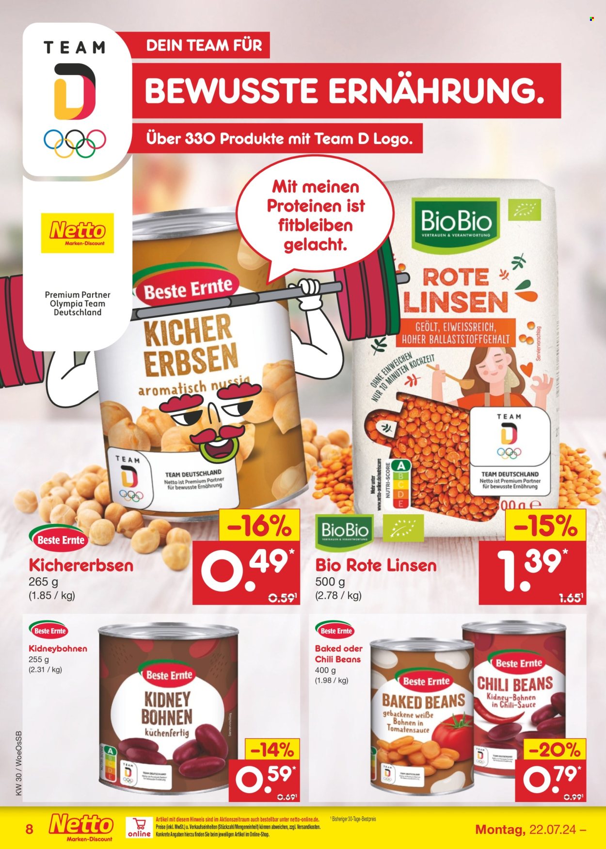 Netto Marken-Discount Prospekte  - 22.07.2024 - 27.07.2024. Seite 8