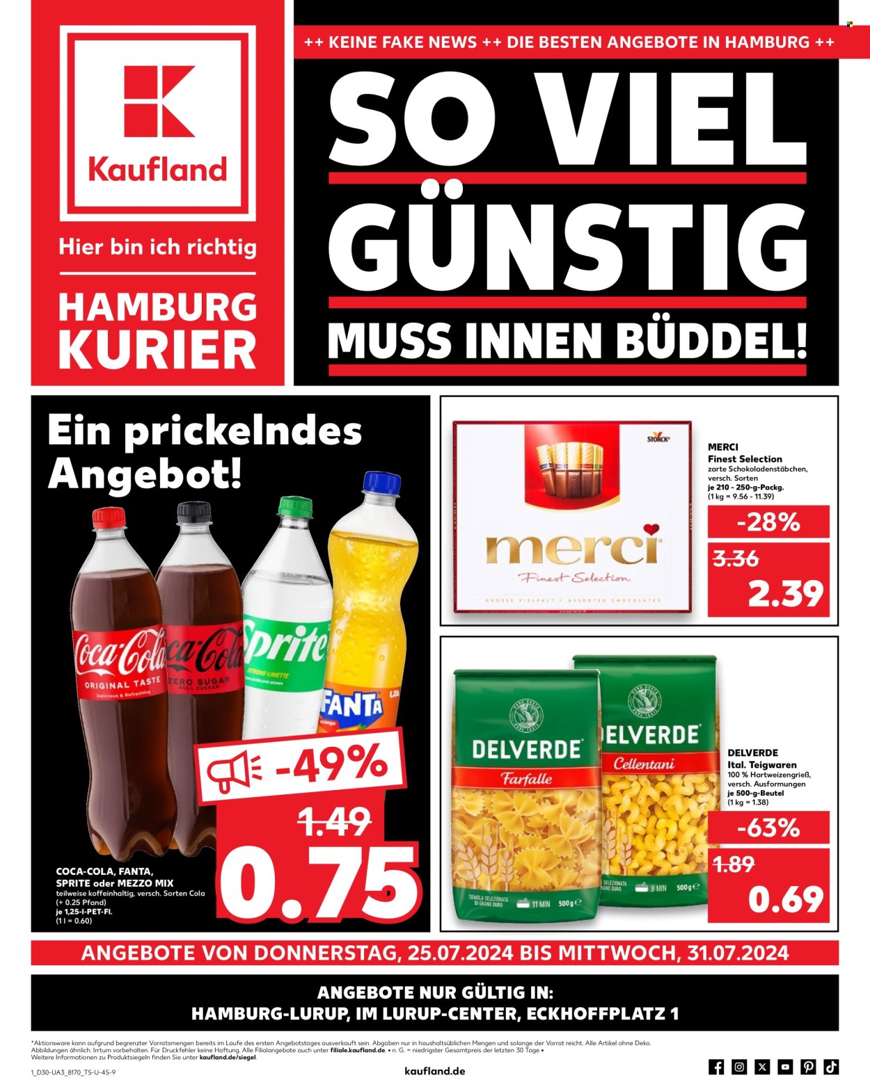 Kaufland Prospekte  - 25.07.2024 - 31.07.2024. Seite 1