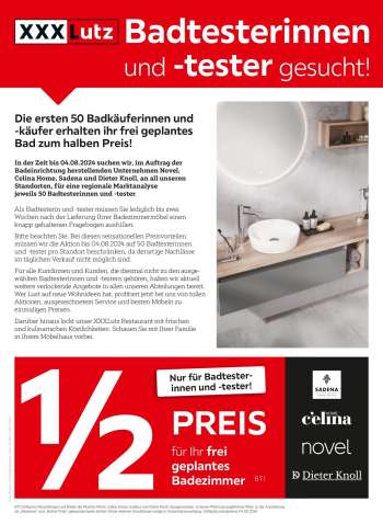 Prospekte XXXLutz - 21.07.2024 - 4.08.2024.