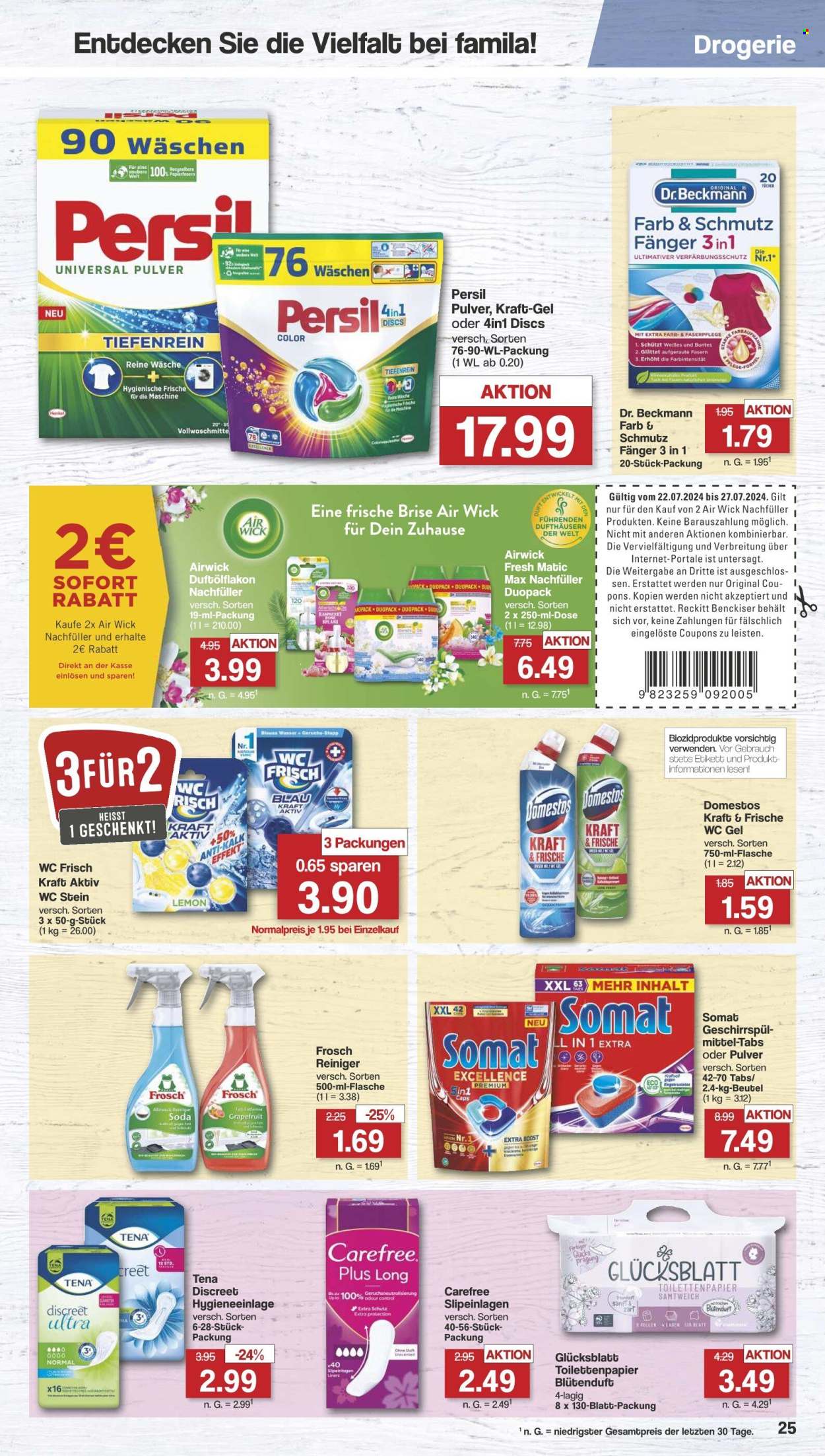 famila Prospekte  - 22.07.2024 - 27.07.2024. Seite 25