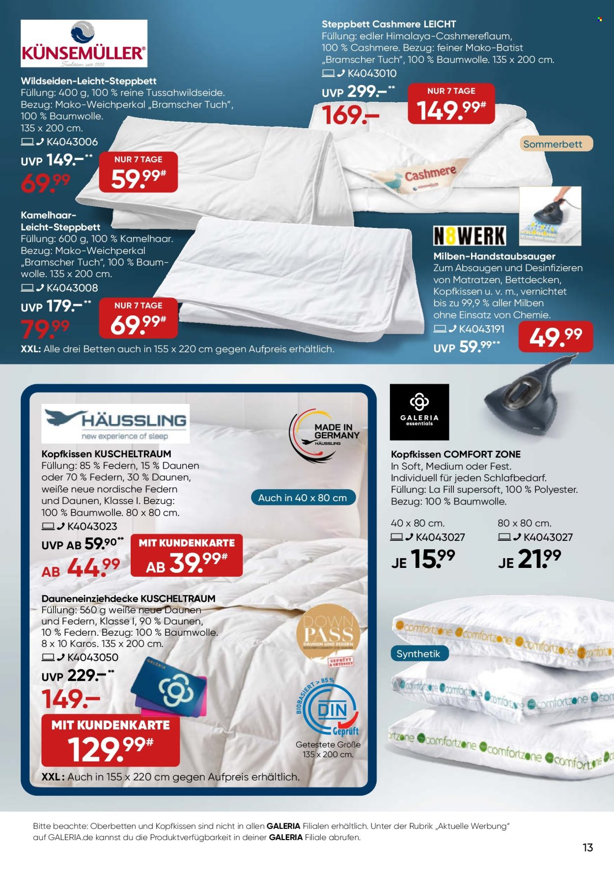 GALERIA Karstadt Kaufhof Prospekte  - 24.07.2024 - 30.07.2024. Seite 13