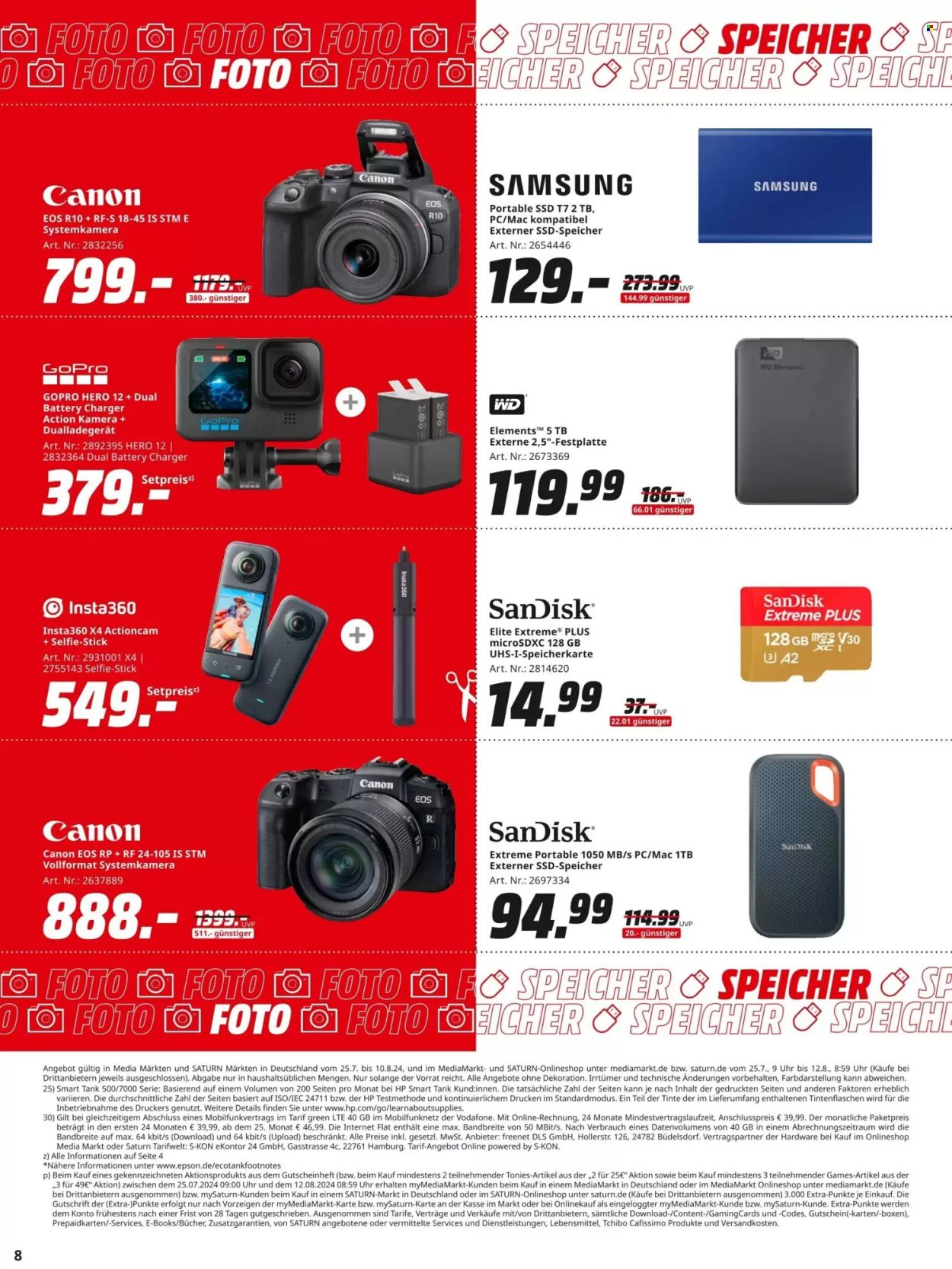 MediaMarkt Prospekte  - 25.07.2024 - 12.08.2024. Seite 8