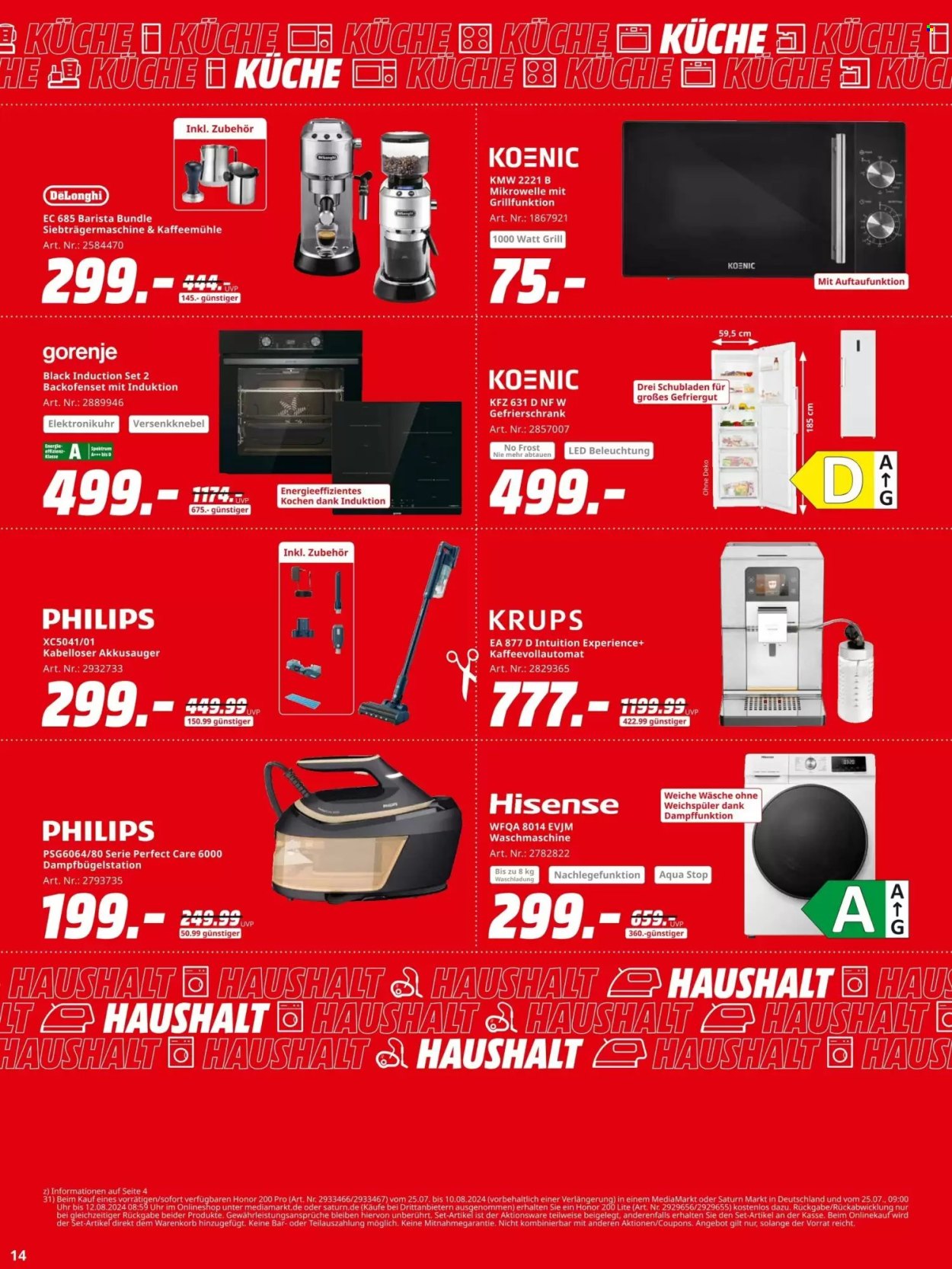 MediaMarkt Prospekte  - 25.07.2024 - 12.08.2024. Seite 14