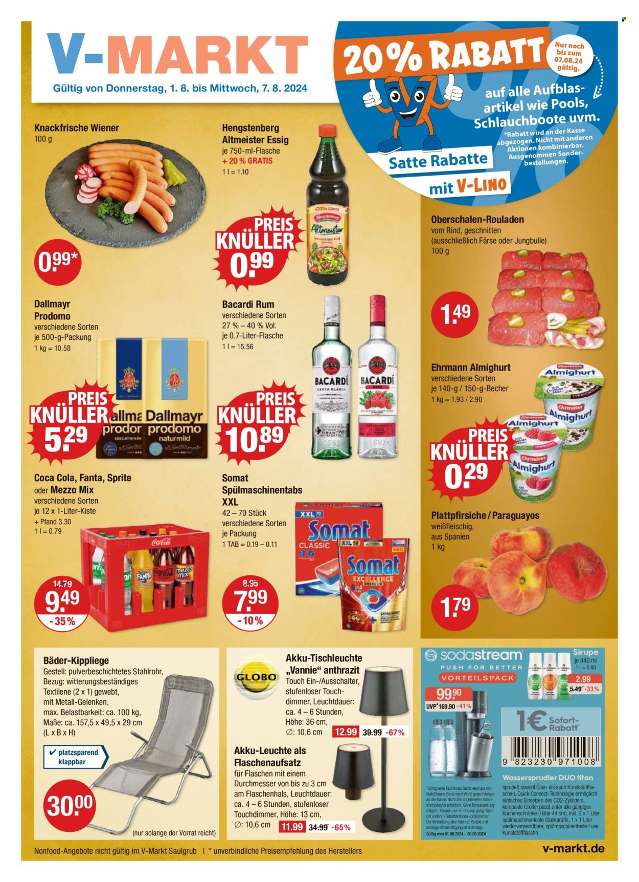 V-Markt Prospekte  - 1.08.2024 - 7.08.2024. Seite 1