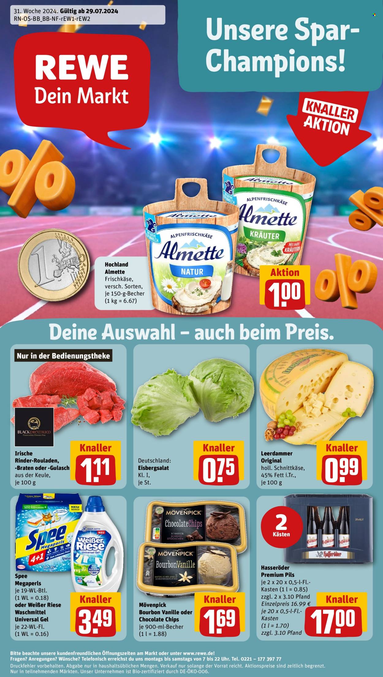 REWE Prospekte  - 29.07.2024 - 3.08.2024. Seite 1