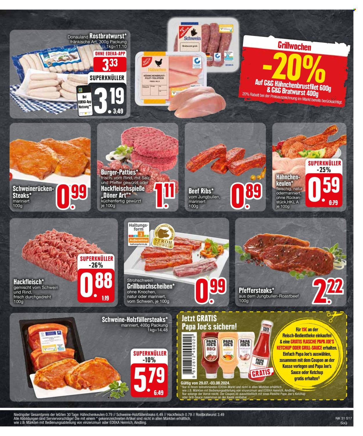 Edeka Prospekte  - 29.07.2024 - 3.08.2024. Seite 17